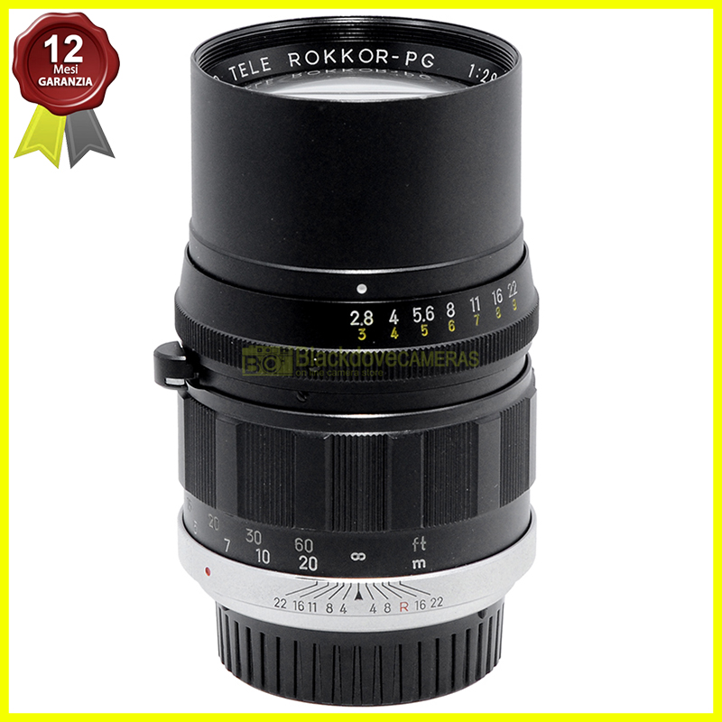 Minolta Auto Rokkor PG 135mm f2,8 obiettivo per fotocamere a pellicola MC MD SR