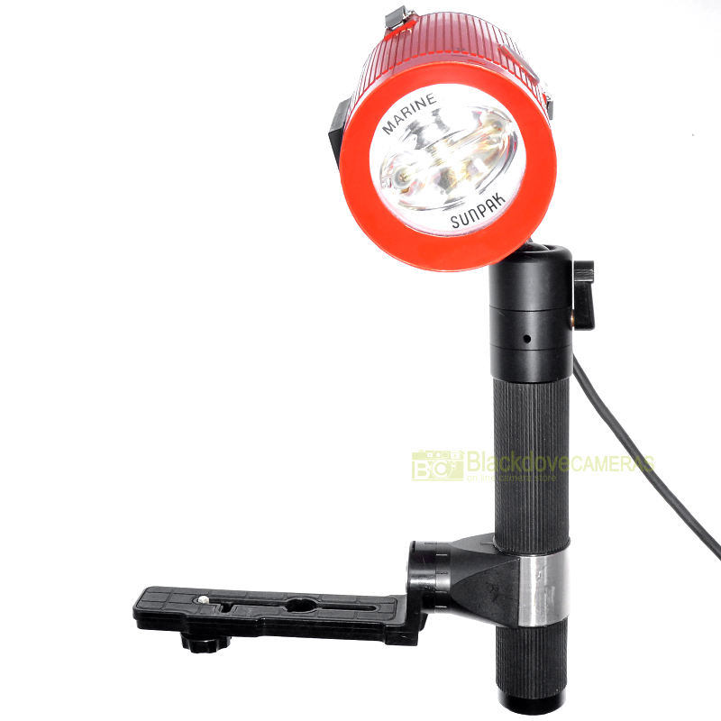 Flash a torcia subacqueo Sunpak Marine. Splendide condizioni. Underwater.