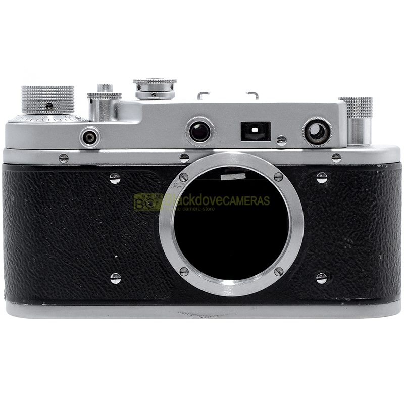 Fed 2 Fotocamera a telemetro M39 con Elmar 5cm. f3,5. Replica Leica Luftwaffe.
