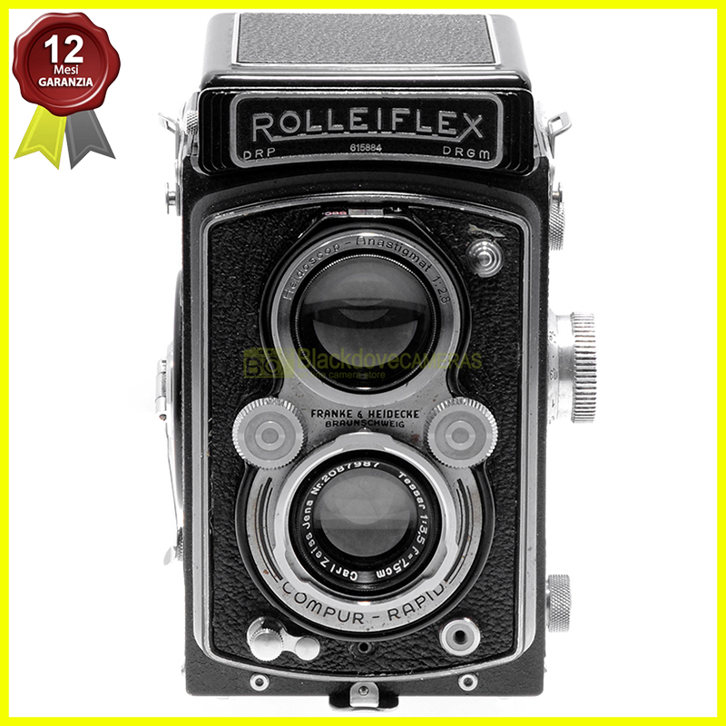 Rollei Automat Model 2 fotocamera reflex biottica con Zeiss Tessar 75mm. f3,5