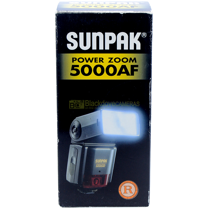 Lampeggiatore flash Sunpak Power Zoom 5000A Per Minolta Dynax e Maxxum