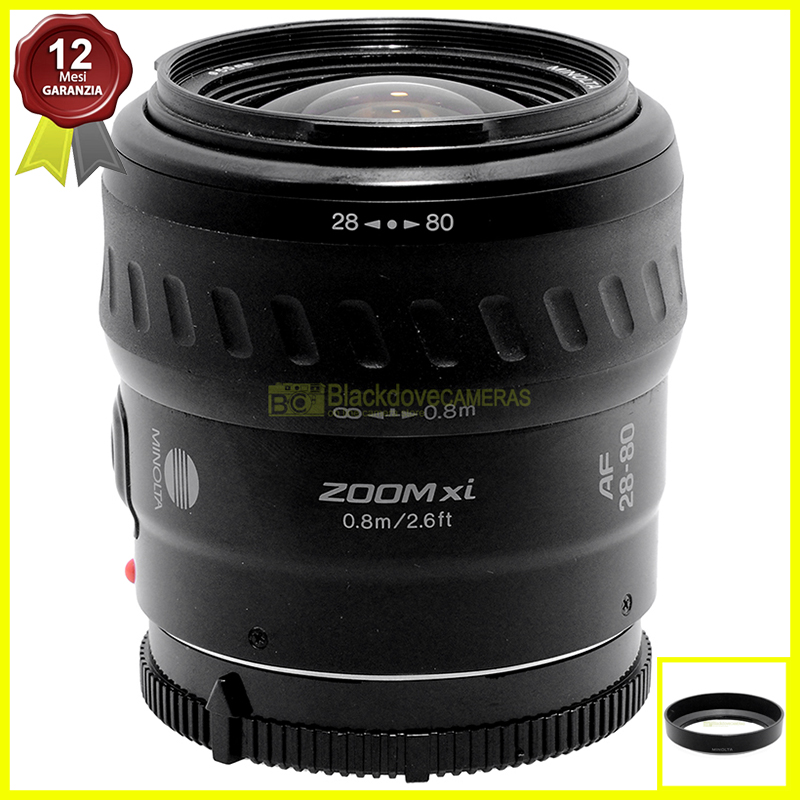 “Minolta AF 28/80mm. f4-5,6 xi zoom motorizzato per Sony A-Mount e Minolta AF”