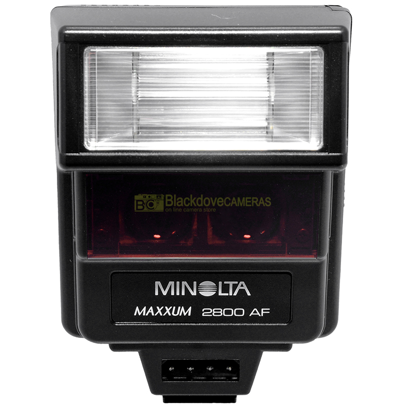 “Minolta flash 2800AF TTL per fotocamere a pellicola autofocus e manual focus”