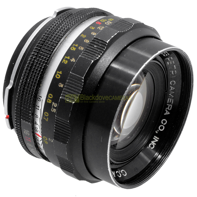 Petri 55mm. f1,8 C.C. Auto obiettivo con innesto a baionetta Petri Camera.