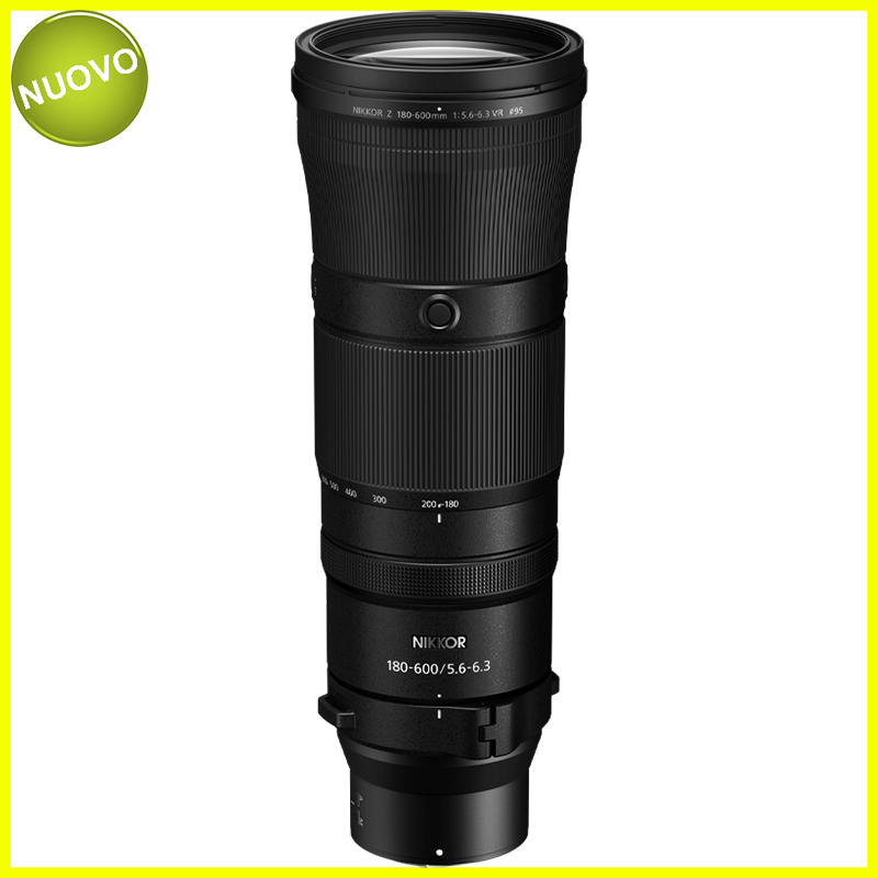 Nikon Z Nikkor 180/600mm f5,6-6,3 VR obiettivo full frame FX per fotocamere.
