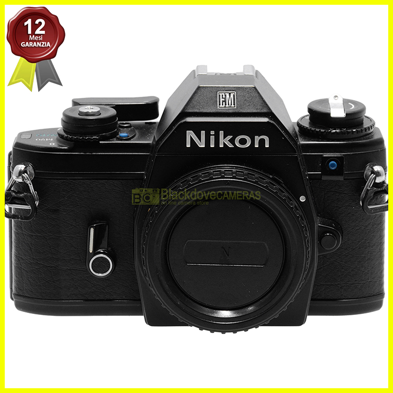 Nikon EM Black fotocamera reflex automatica a pellicola, macchina fotografica.