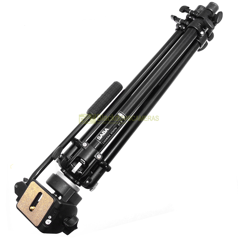 Manfrotto Saba 190 Treppiede per fotocamera con testa fluida 128. Cavalletto