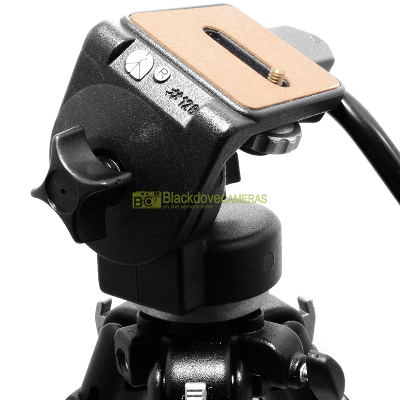 Manfrotto Saba 190 Treppiede per fotocamera con testa fluida 128. Cavalletto