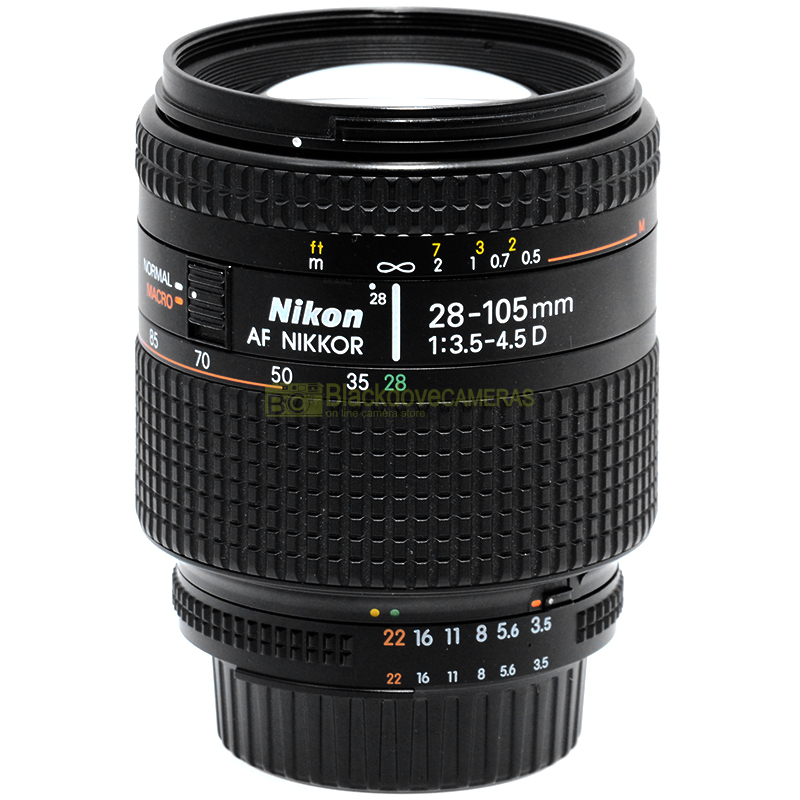 Obiettivo Nikon AF-D Nikkor 28/105mm f3,5-4,5 macro usato per fotocamere reflex