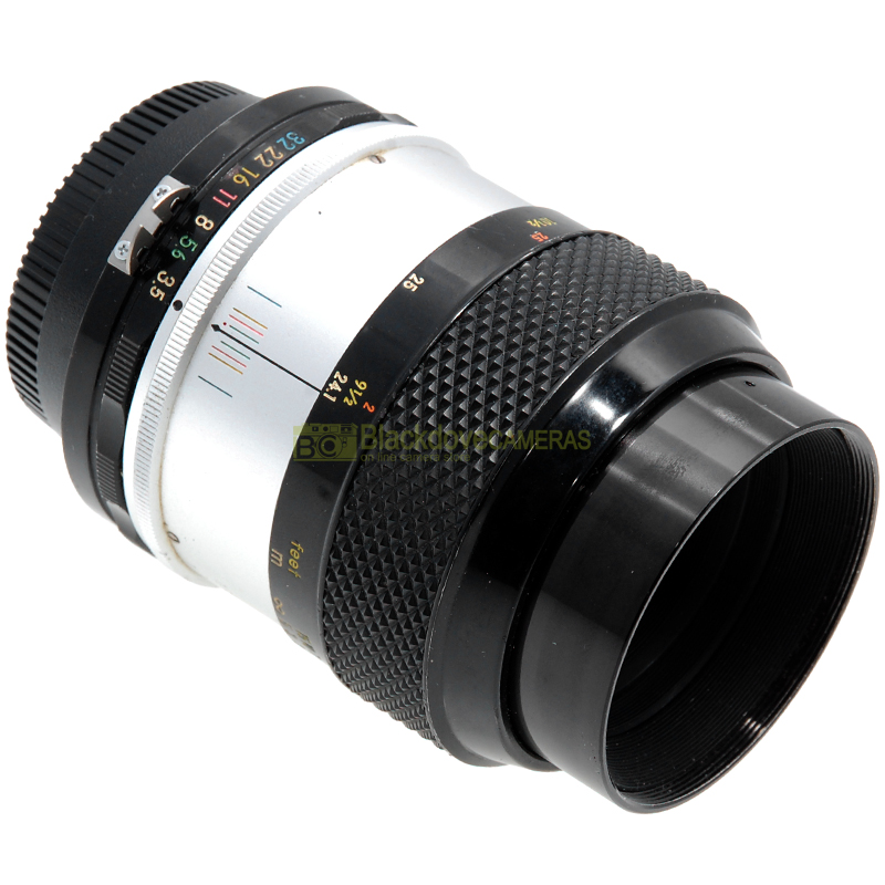 Nikon Micro Nikkor P Auto 55mm f/3,5 obiettivo F Close-up pre AI. Japan.