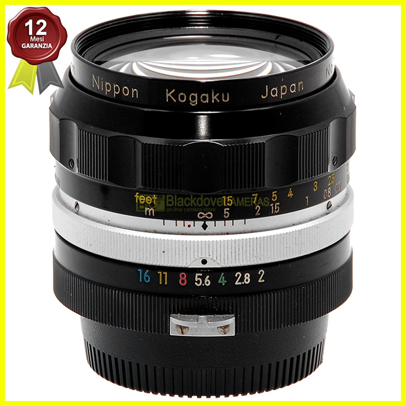 Nikon Nippon Kogaku Nikkor 35mm f2 obiettivo per fotocamere reflex F pre AI