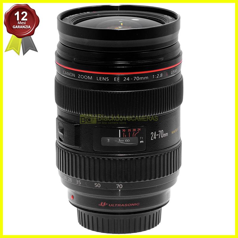 Obiettivo Canon EF 24/70mm f2,8 L USM Black Full Frame per fotocamere EOS.