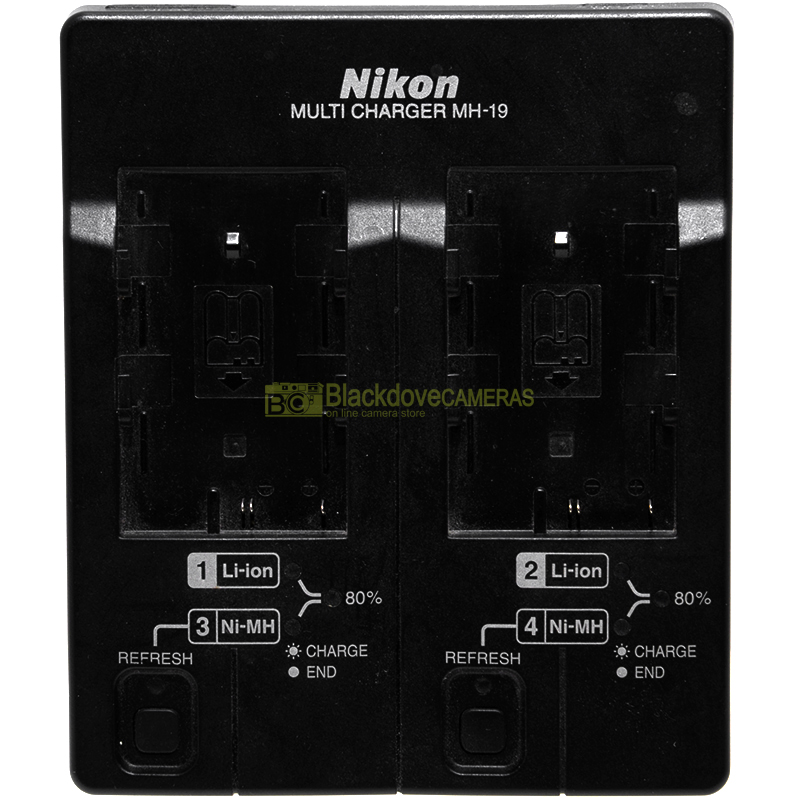 Caricabatterie doppio Nikon MH-19 per batterie EN-EL3 EN-EL3e Multi Charger MH19