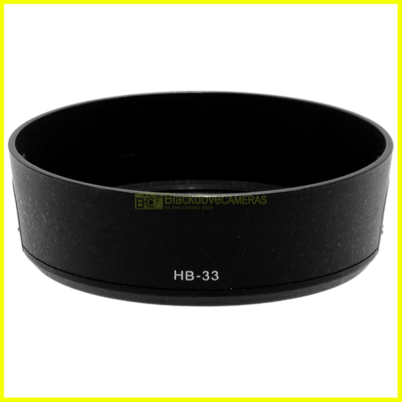 Paraluce compatibile Tipo HB-33 per obiettivi Nikon 18/55mm. ED. Non originale.