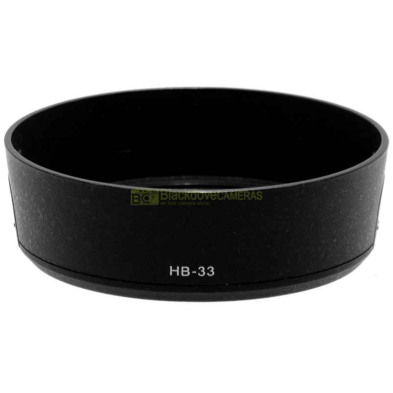 Paraluce compatibile Tipo HB-33 per obiettivi Nikon 18/55mm. ED. Non originale.