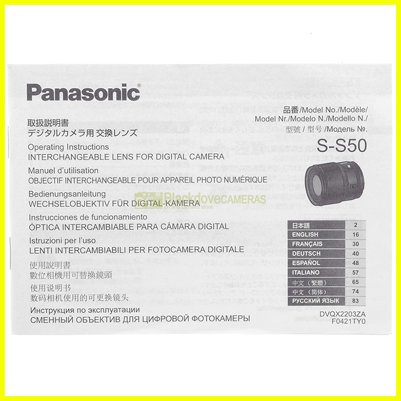 “Manuale Panasonic”