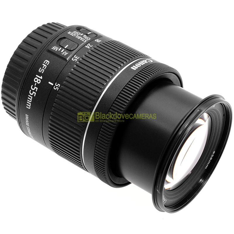 Canon EF-S 18-55mm IS STM lato obiettivo