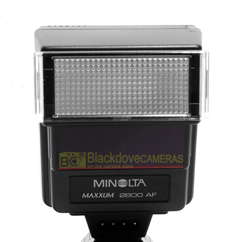 “Minolta flash 2800AF TTL per fotocamere a pellicola autofocus e manual focus”