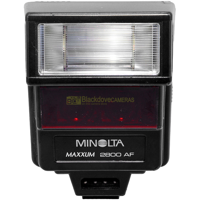 “Minolta flash 2800AF TTL per fotocamere a pellicola autofocus e manual focus”