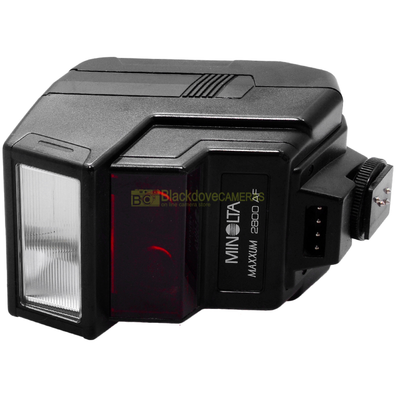 “Minolta flash 2800AF TTL per fotocamere a pellicola autofocus e manual focus”
