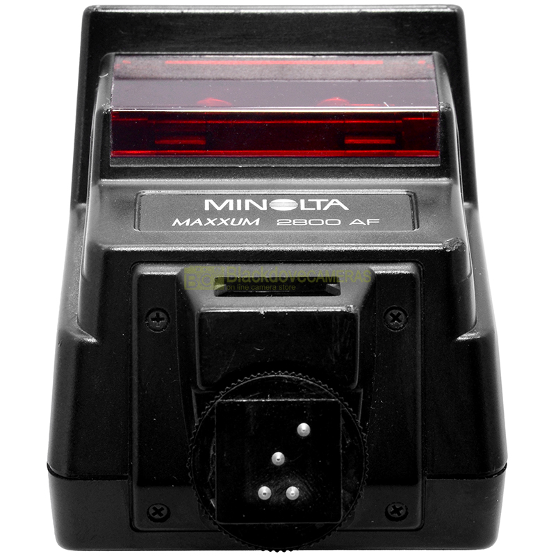 “Minolta flash 2800AF TTL per fotocamere a pellicola autofocus e manual focus”