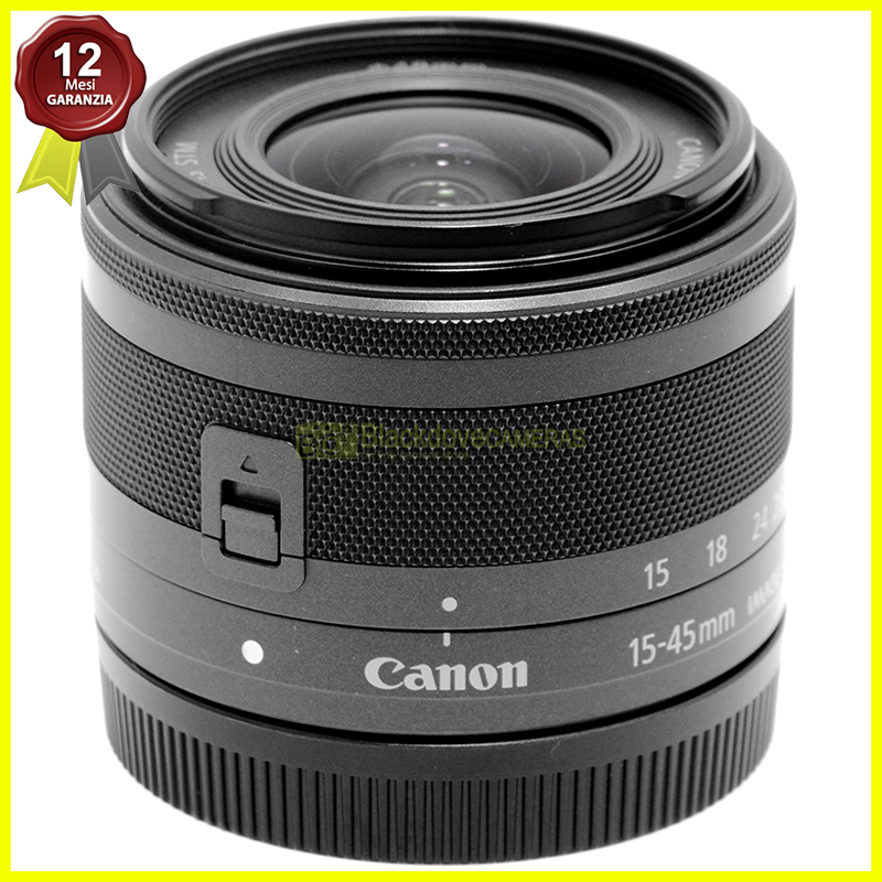 Obiettivo Canon EF-M 15/45mm. f3,5-6,3 IS STM per fotocamere mirrorless digitali