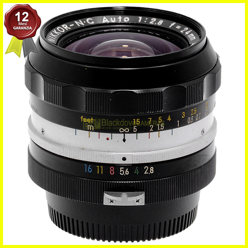 Nikon Nikkor N-C Auto 24mm f2,8 obiettivo per fotocamere reflex F pre AI