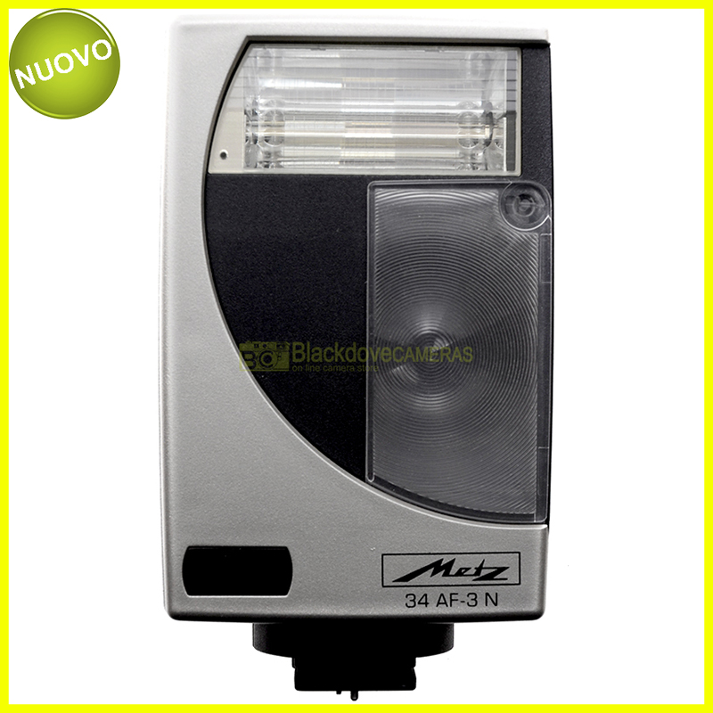 Flash Metz Mecablitz 34 AF-3N TTL per fotocamere Nikon a pellicola. 34AF3N