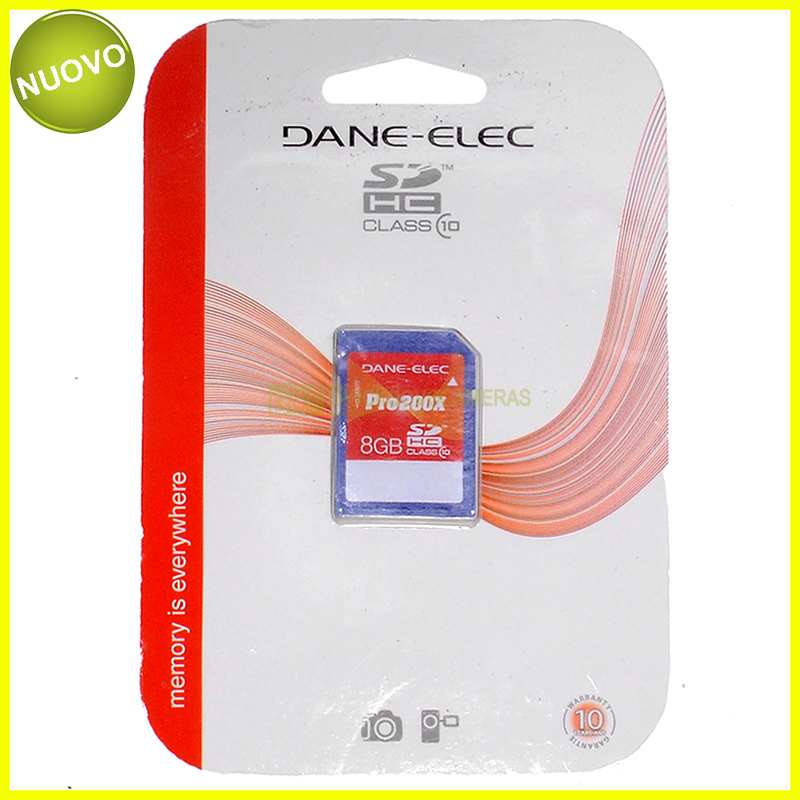 Dane-Elec SDHC Pro card card 8Gb 200x Class 10. Scheda di memoria SD.