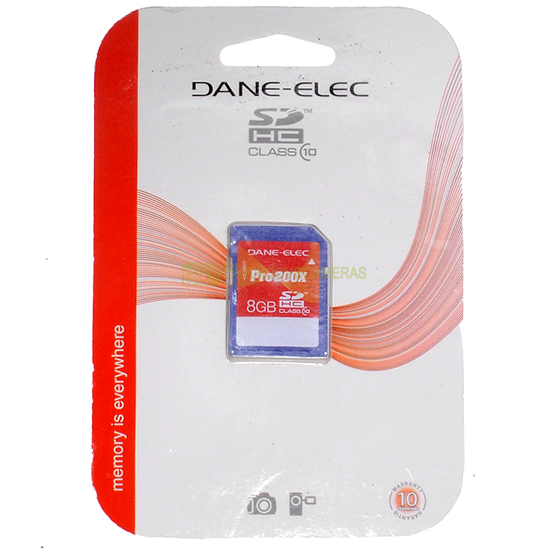 Dane-Elec SDHC Pro card card 8Gb 200x Class 10. Scheda di memoria SD.