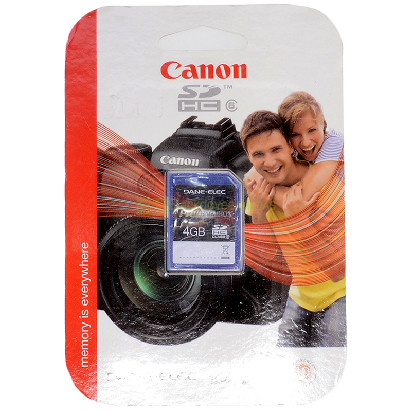 Canon Dane-Elec SDHC Pro card card 4Gb 150x Class 6. Scheda di memoria SD.