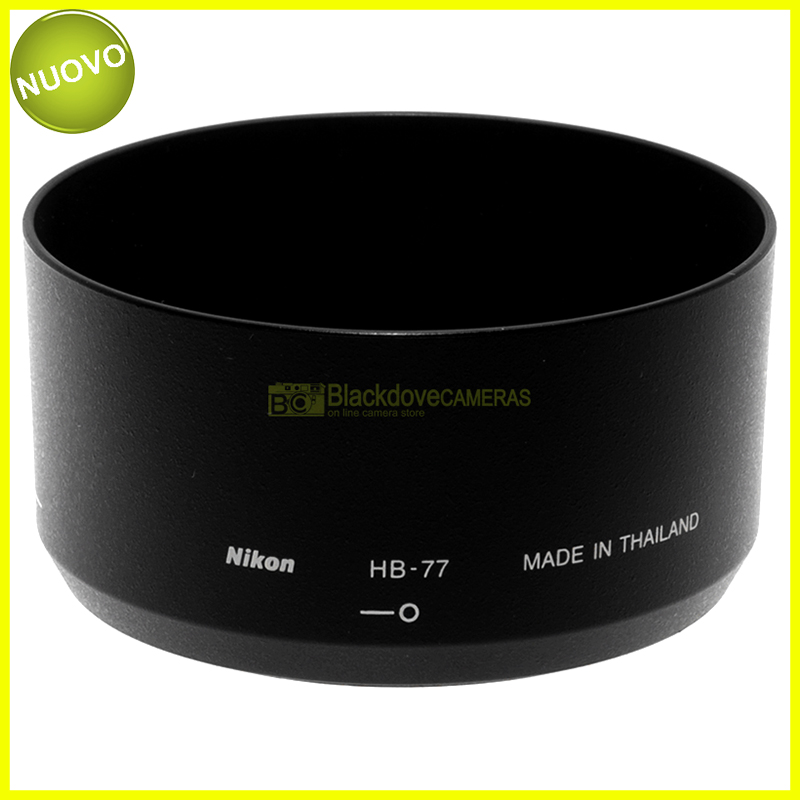 Nikon paraluce HB-77 per obiettivo AF-P Nikkor 70-300mm f/4.5-6.3G VR. Parasole.