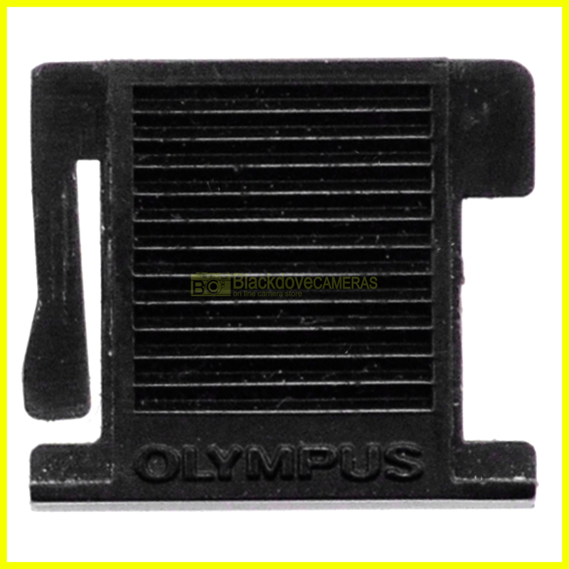 Olympus tappo copri contatti slitta flash, originale. Coperchio slitta accessori.