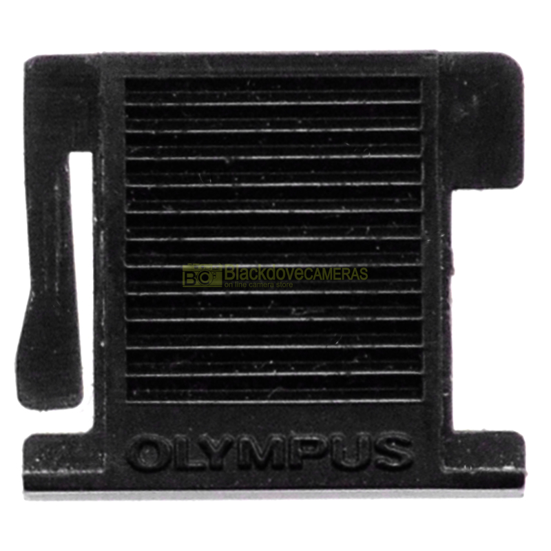 Olympus tappo copri contatti slitta flash, originale. Coperchio slitta accessori.
