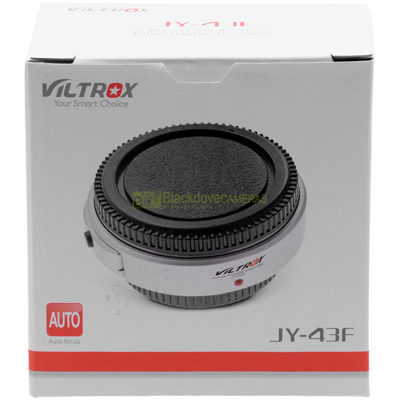 Adapter per obiettivi 4/3 su fotocamere micro 4/3, Autofocus come Olympus MMF-2