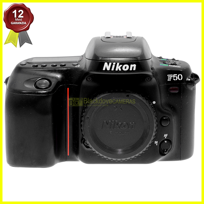 Nikon F50 body fotocamera reflex autofocus professionale analogica. Corpo F-50.