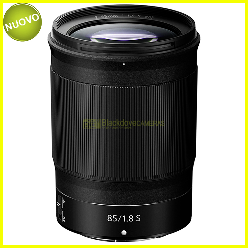 “Nikon Z Nikkor 85mm f1,8 S obiettivo full frame FX per fotocamere mirrorless Z.”