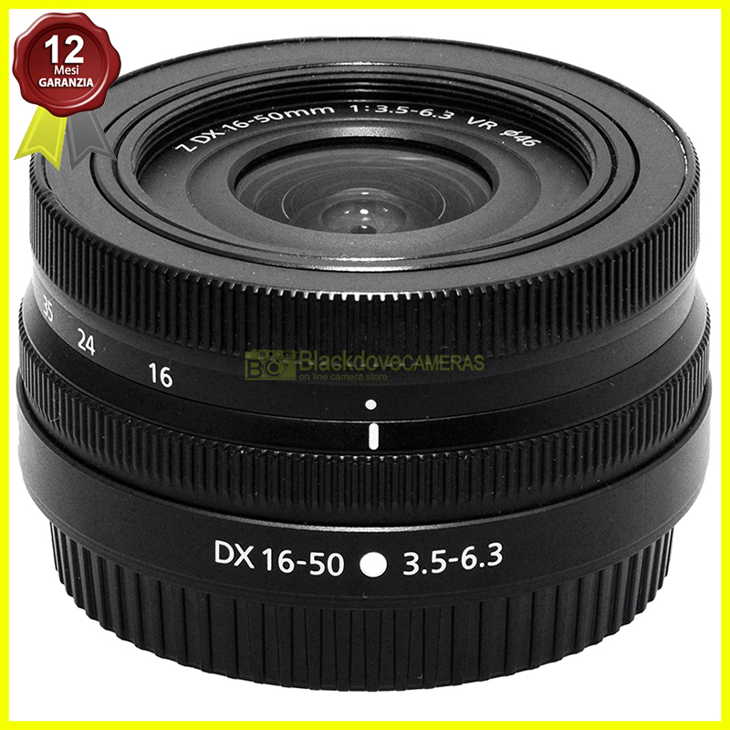 “Nikon Z Nikkor 16/50mm. f3,5-6,3 obiettivo zoom DX per fotocamere mirrorless.”