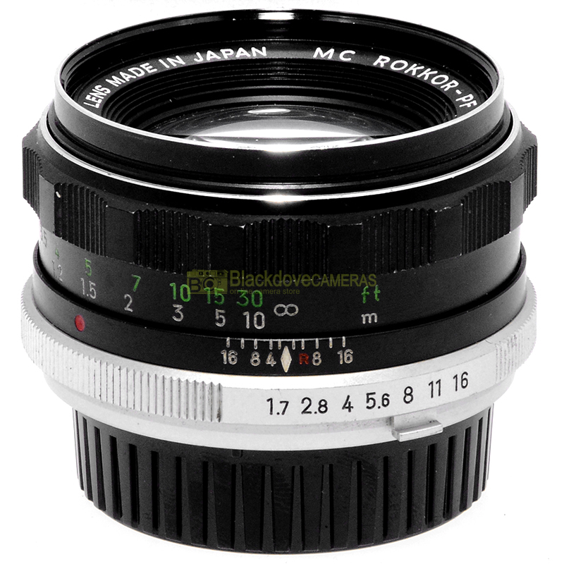 Minolta MC Rokkor-PF 55mm f1,7 obiettivo per fotocamere a pellicola MC MD SR