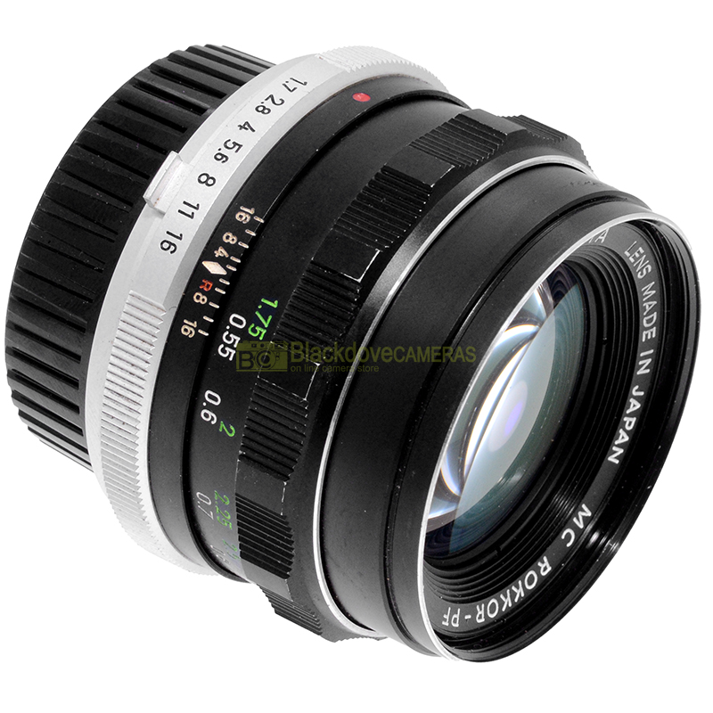 Minolta MC Rokkor-PF 55mm f1,7 obiettivo per fotocamere a pellicola MC MD SR