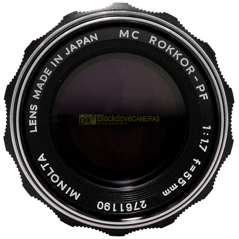 Minolta MC Rokkor-PF 55mm f1,7 obiettivo per fotocamere a pellicola MC MD SR