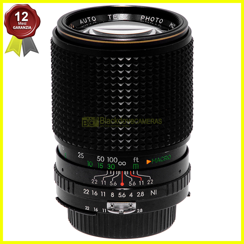 Imado 135mm f2,8 MC Macro 1:7. Tele Obiettivo per fotocamere analogiche Nikon AI
