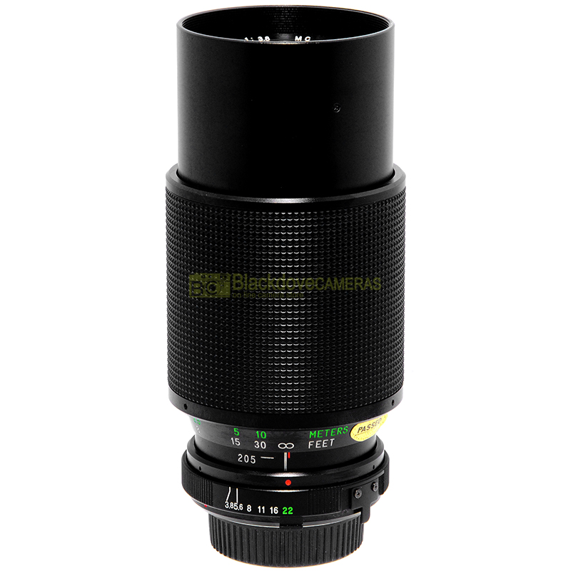 Vivitar 75/205mm f3,8 MC Macro focus obiettivo zoom per fotocamere Minolta MC MD
