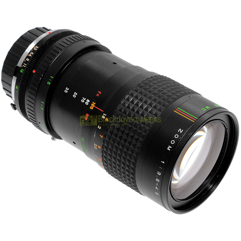 Makinon 35/105mm. f3,5-4,5 Macro 1:5 obiettivo zoom per fotocamere Minolta MC MD