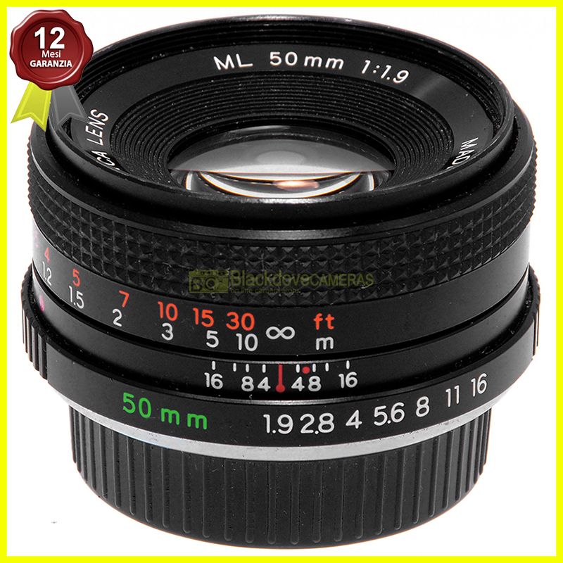 Obiettivo Yashica ML 50mm f2 per fotocamere reflex analogiche Contax/Yashica
