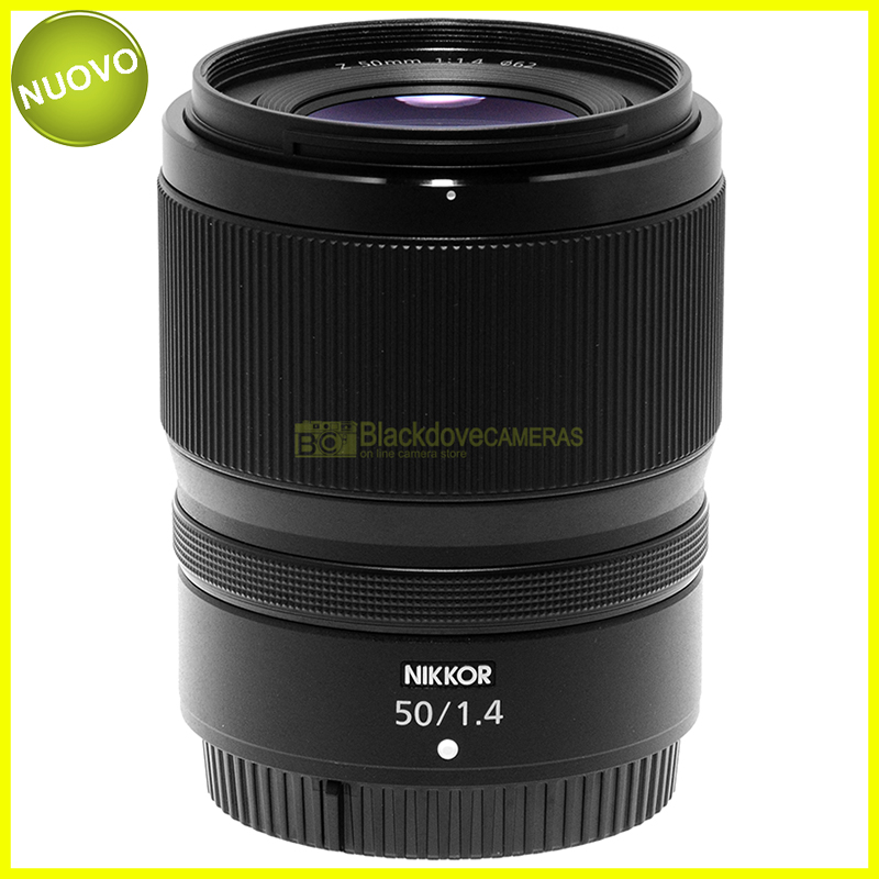 “Nikon Z Nikkor 50mm f1,4 obiettivo full frame FX per fotocamere mirrorless.”