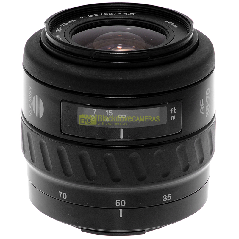 “Minolta 35/70mm f3,5-4,5 obiettivo A-Mount Sony Alpha e Konica Minolta AF.”