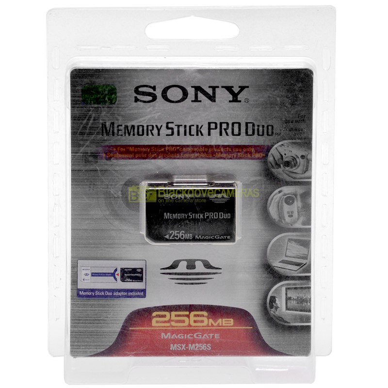 Sony MSX-M256S 256MB Memory Stick PRO Duo256Mb con adattatore MSAC-M2