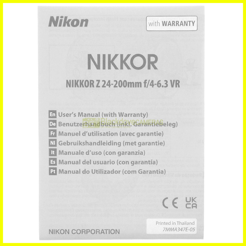 “Manuale obiettivo Nikon”