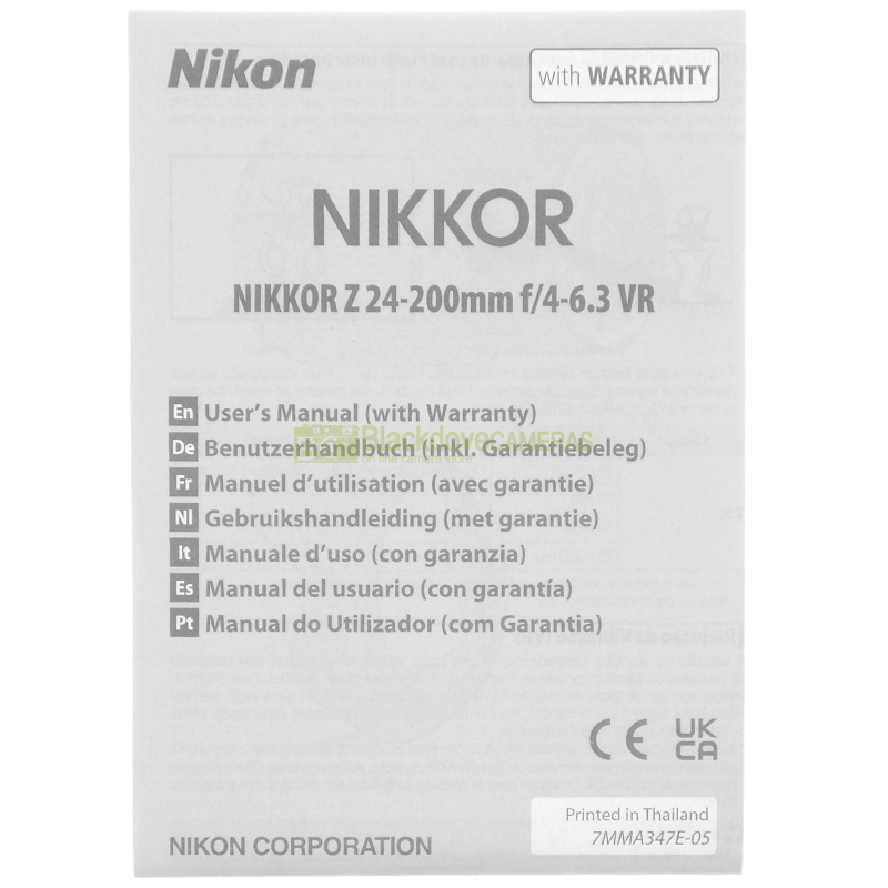 “Manuale obiettivo Nikon”